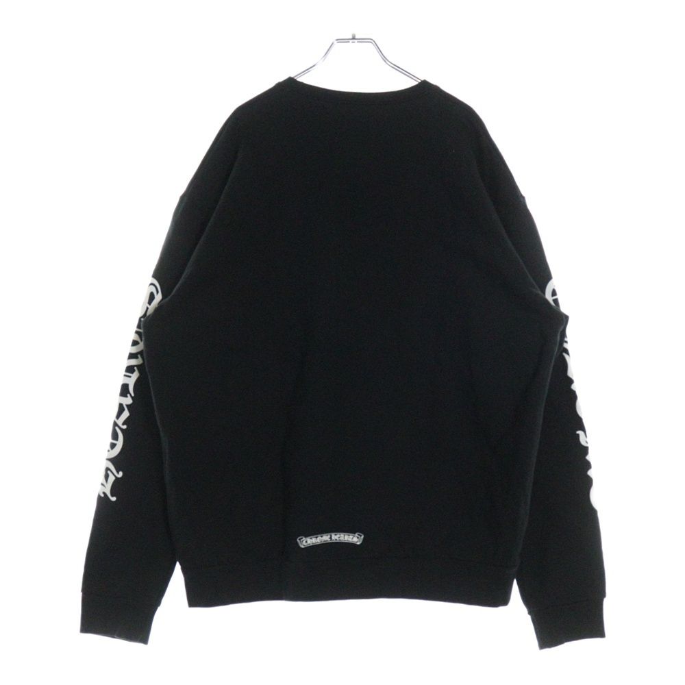 CHROME HEARTS ブラック トレーナー クロムハーツスウェットネックロゴブラック|クロムハーツ通販