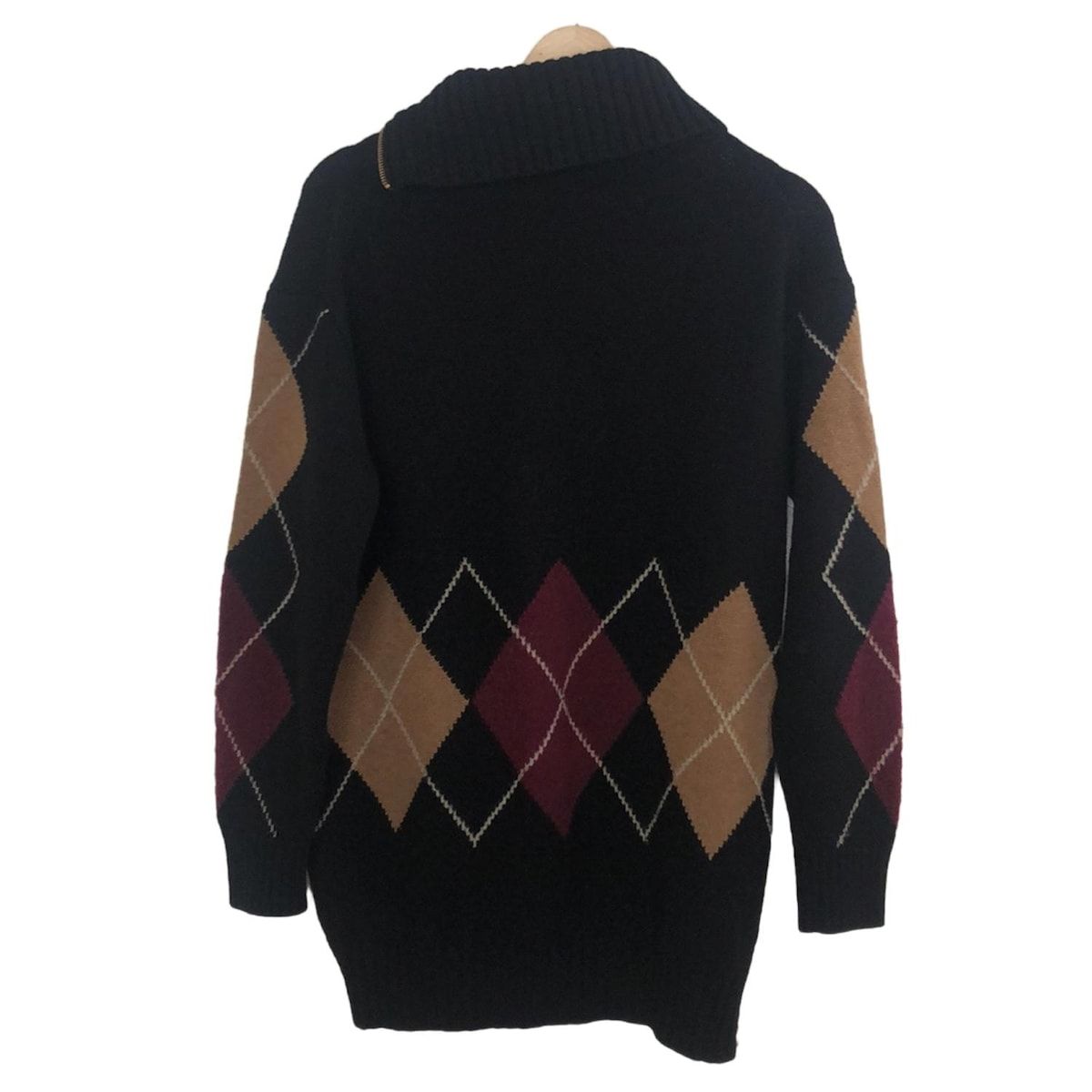 BLUE LABEL CRESTBRIDGE - BLUE LABEL CRESTBRIDGE(ブルーレーベルクレストブリッジ) 長袖セーター サイズ38 M レディース美品  - レッド×ダークブラウン×マルチ クルーネック BLUE LABEL CRESTBRIDGE(ブルーレーベルクレストブリッジ) 長袖
