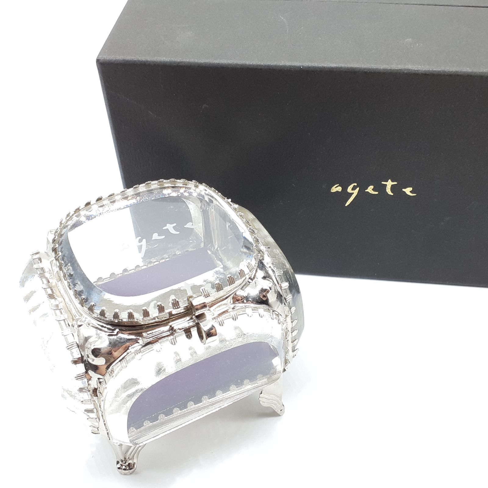 agete ネックレス D0.1ct SILVER ／ リング K10 SILVER ・SILVER D0 