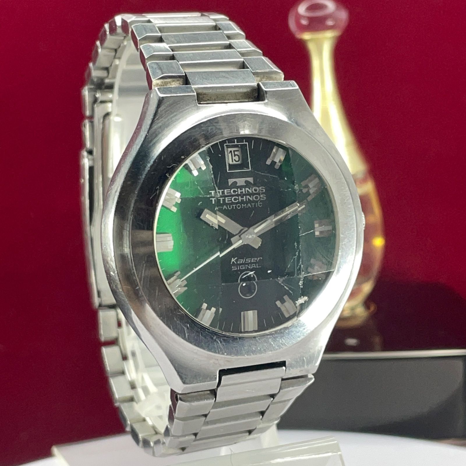 レア希少 70s TECHNOS Kaiser SIGNAL 純正ベルト 腕時計 レア希少 70s TECHNOS Kaiser SIGNAL 純正ベルト 腕時計 - メルカリ