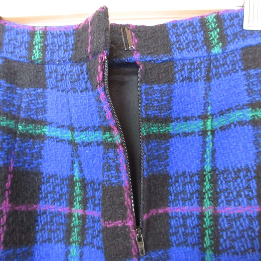 美品 CELINE セリーヌ ヴィンテージ チェック柄 ひざ丈 タイト