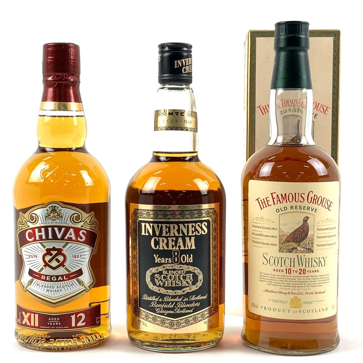 3本 シーバスブラザーズ インヴァネスクリーム フェイマスグラウス  