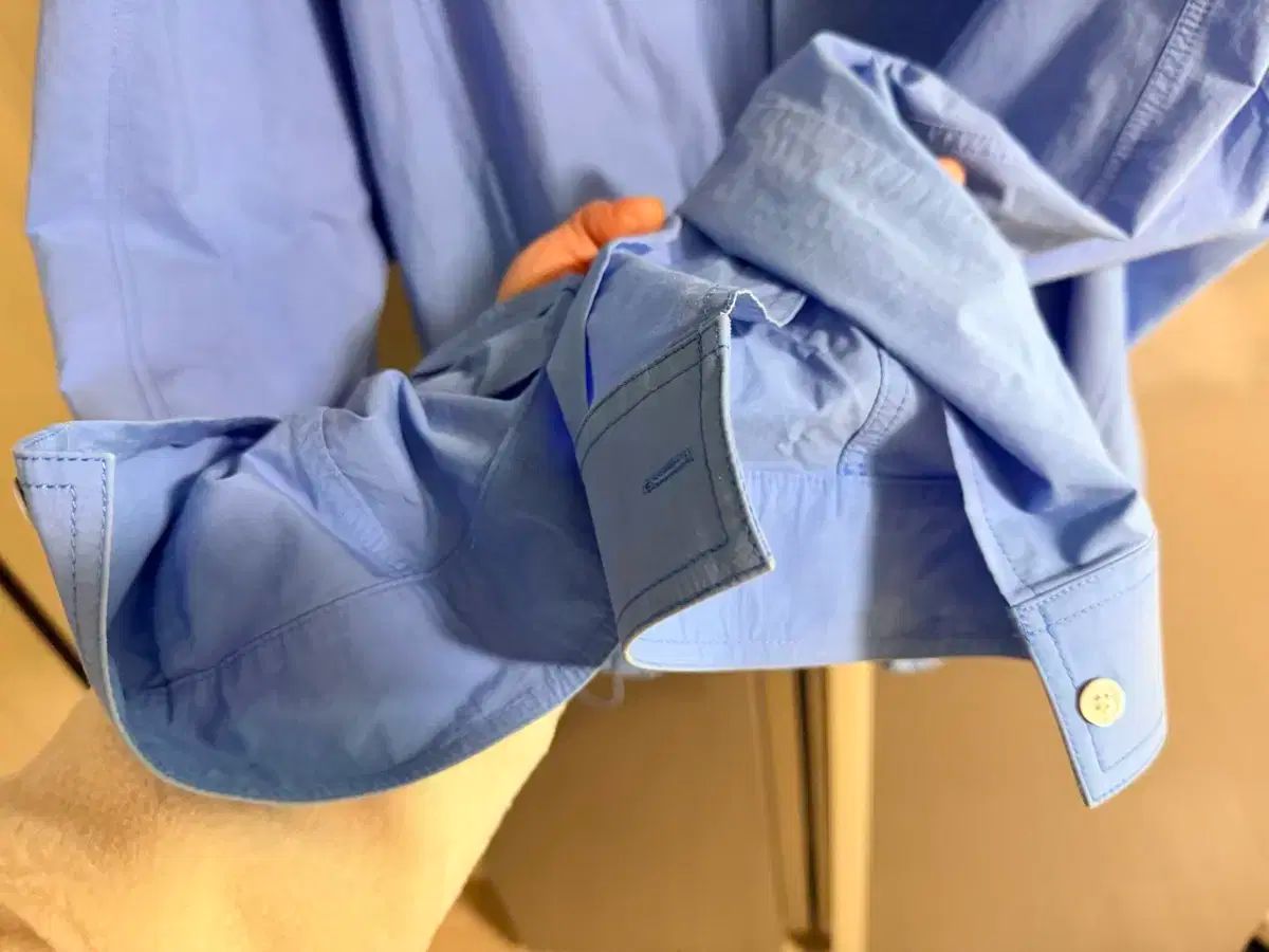 Juun.J シャーリングシャツ ブルー