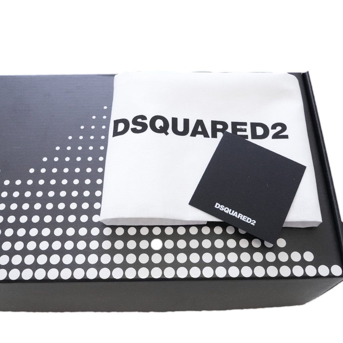 2024 DSQUARED2 ICON ロゴ レザー スニーカー CASSETTA 2024◇ DSQUARED2 ◇ディースクエアード2◇ICON ロゴ レザー