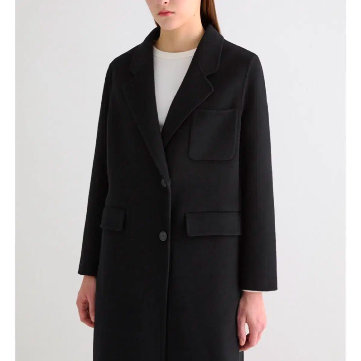 新品 SHESMISS(シーズミス) カシミヤ ロングコート 黒 66 - メルカリ