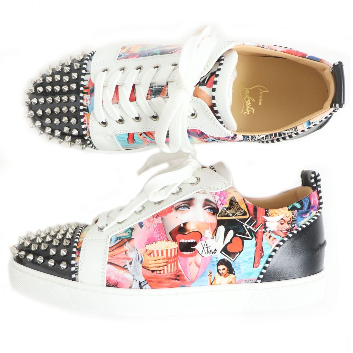 新品 未使用 ルブタン スニーカー Louis Junior Spikes Christian Louboutin クリスチャンルブタン LOUIS JUNIOR SPIKES FLAT