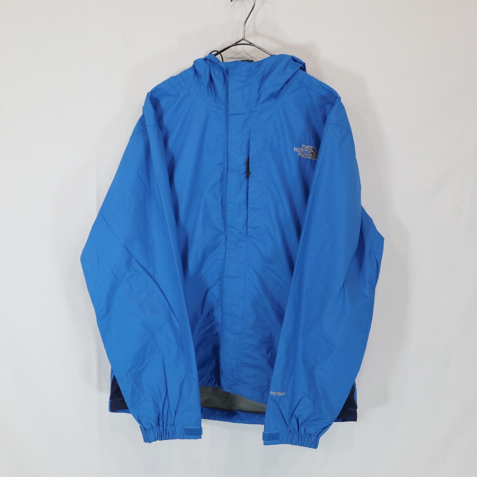 THE NORTH FACE ノースフェイス HYVENT マウンテンパーカー ナイロンジャケット アウトドア キャンプ 登山 青 ( メンズ M )  中古 古着 3/ m8440