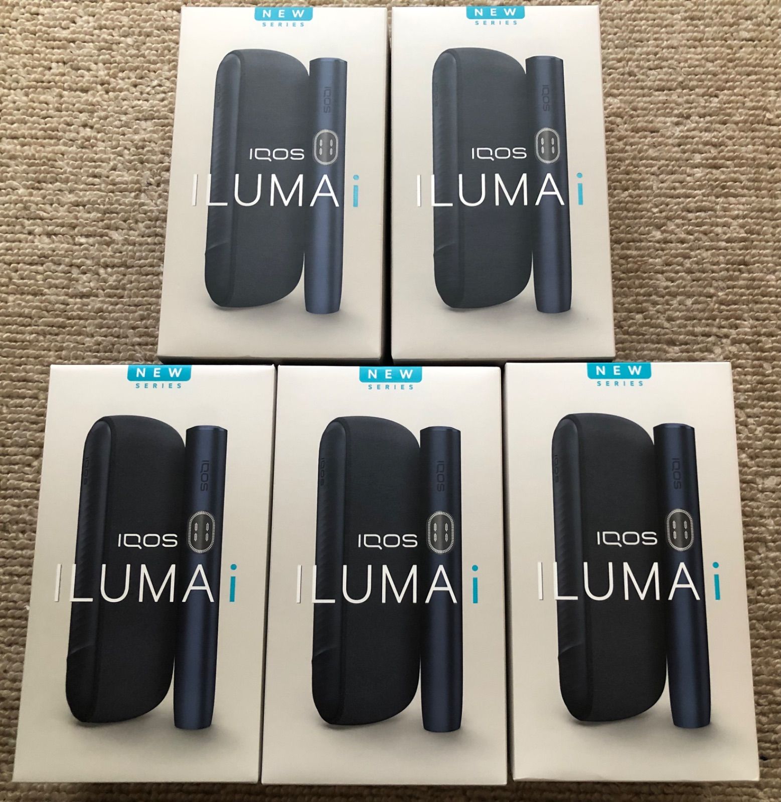 ✴︎月末限定値下げ✴︎【新品、未開封】※まとめ売り※ 新型IQOS ILUMA イルマi ブラック✖️5