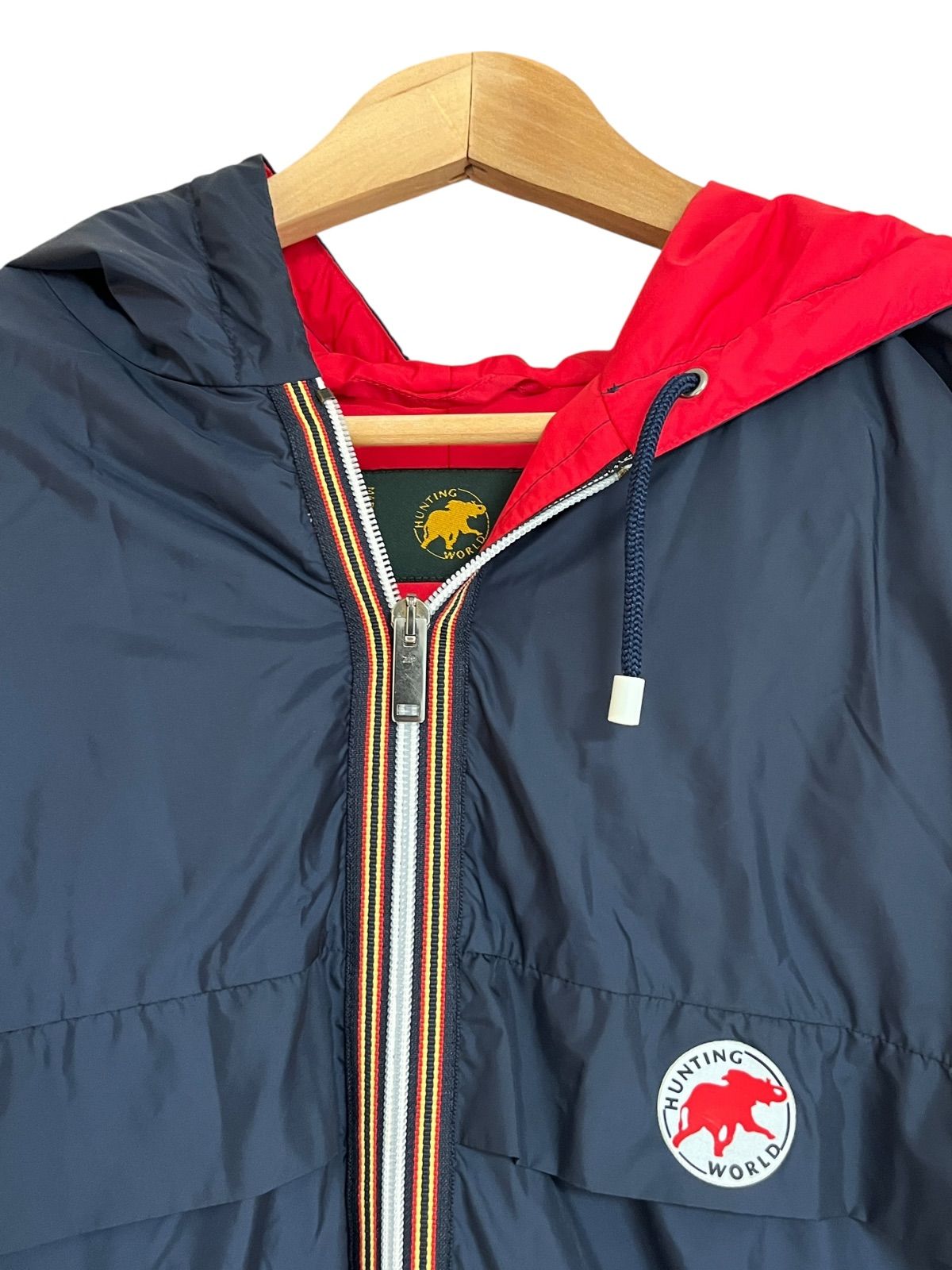 Z1506 【美品】HUNTING WORLD ハンティングワールド ダウンコート ロゴ