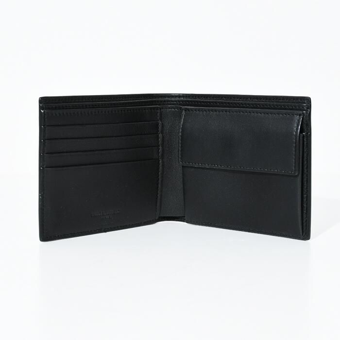 SAINT LAURENT サンローラン 折りたたみ財布 クロコ柄 コインケース