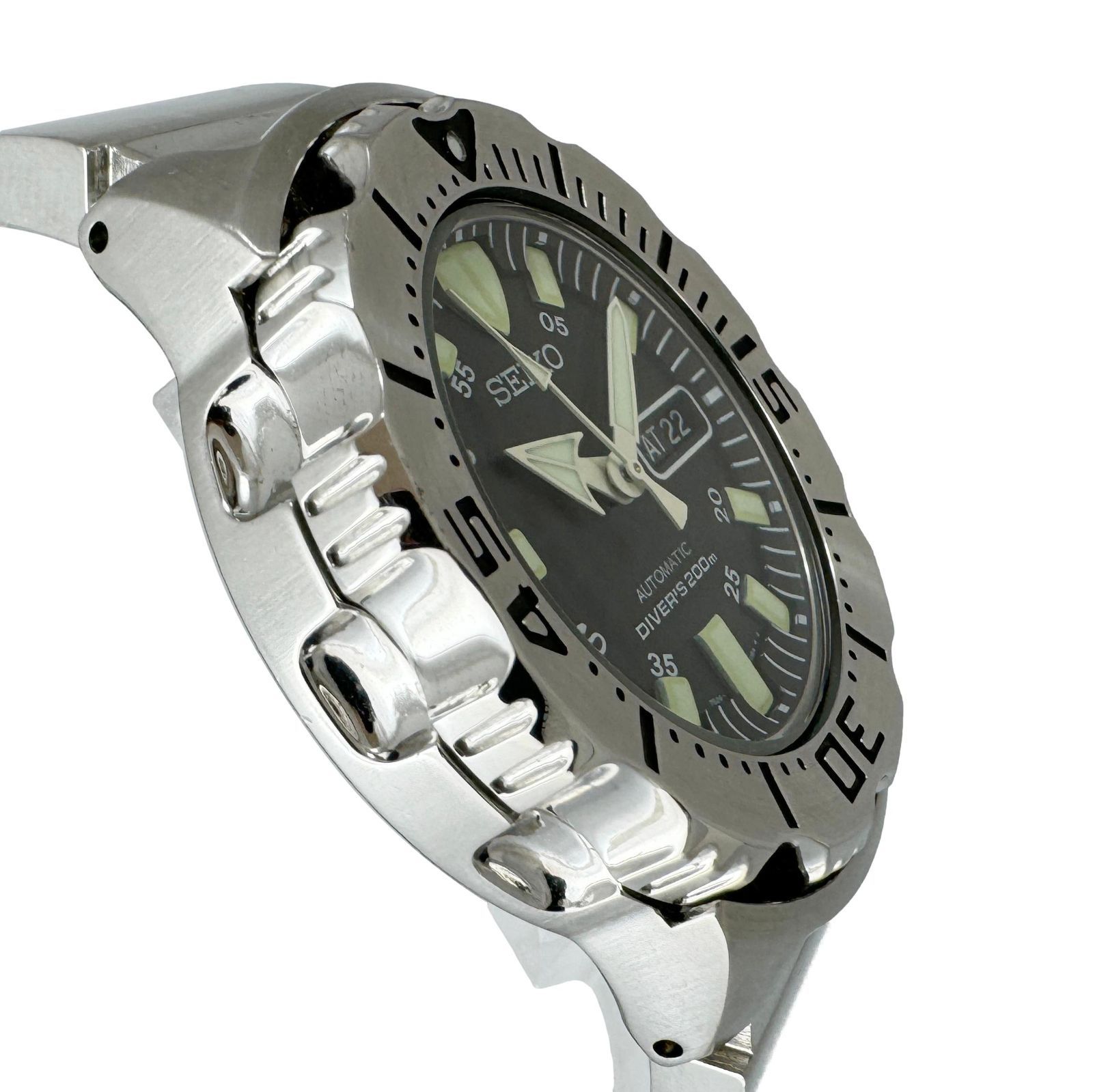 セイコー SEIKO☆ブラックモンスター】メンズ腕時計 中古 7S26-0350