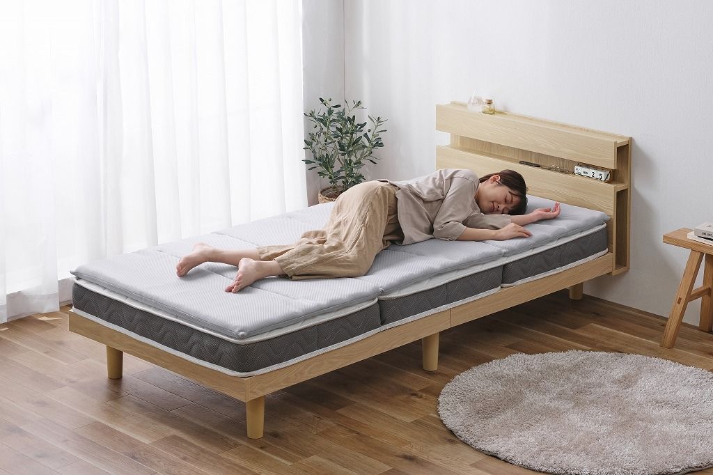 アイリスオーヤマ すのこベッド ベッドフレームのみ ナチュラル K105132F IRIS OHYAMA