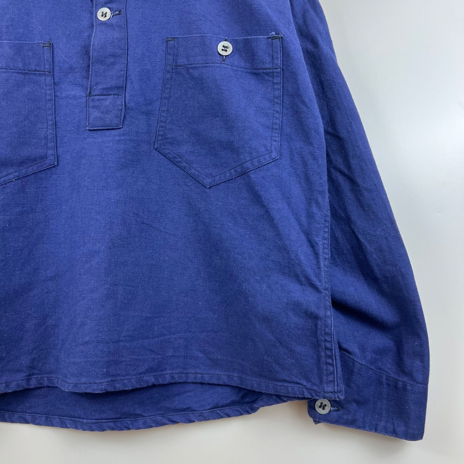 長袖シャツ メタルボタン