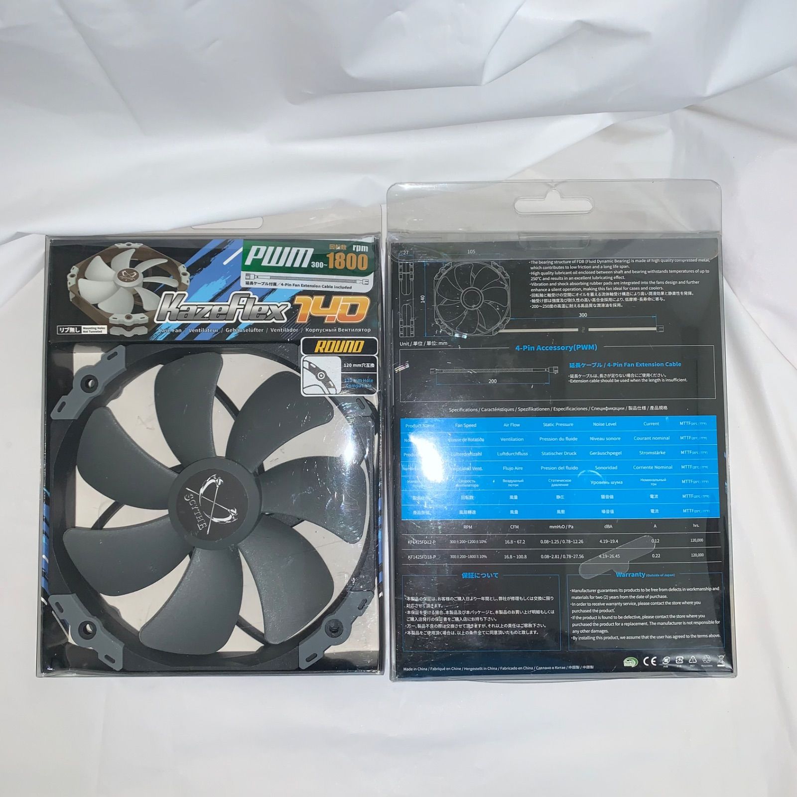 2個セット】PCファン Kazeflex KF1425FD18-P ファン - メルカリ