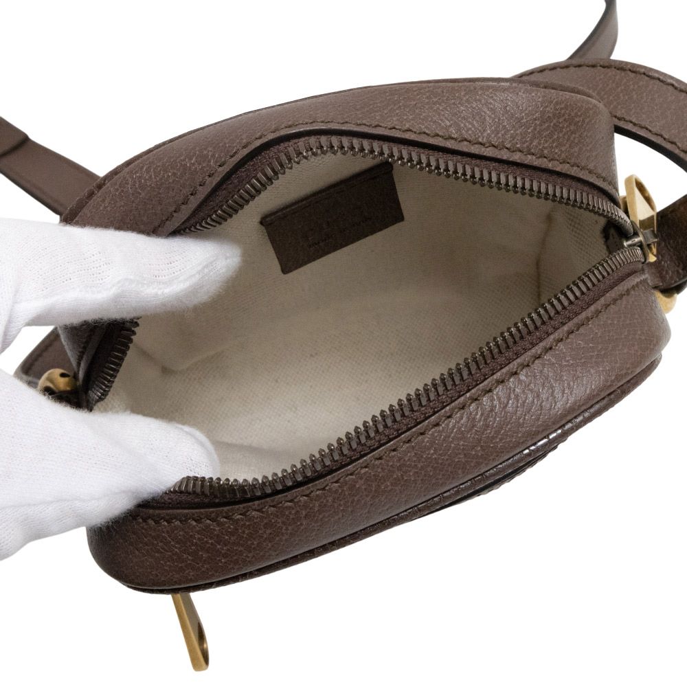 GUCCI(グッチ) オフィディア ミニ メッセンジャーバッグ ショルダーバッグ 斜め掛け 肩掛け ダブルG シェリーライン GGスプリームキャンバス レザー ベージュ ブラウン茶 グリーン緑 レッド赤 ゴールド金具 598127 レディース 40802164063【中古】【アラモード】 グッチ オフィディア ミニ メッセンジャー ショルダーバッグ 斜め掛け