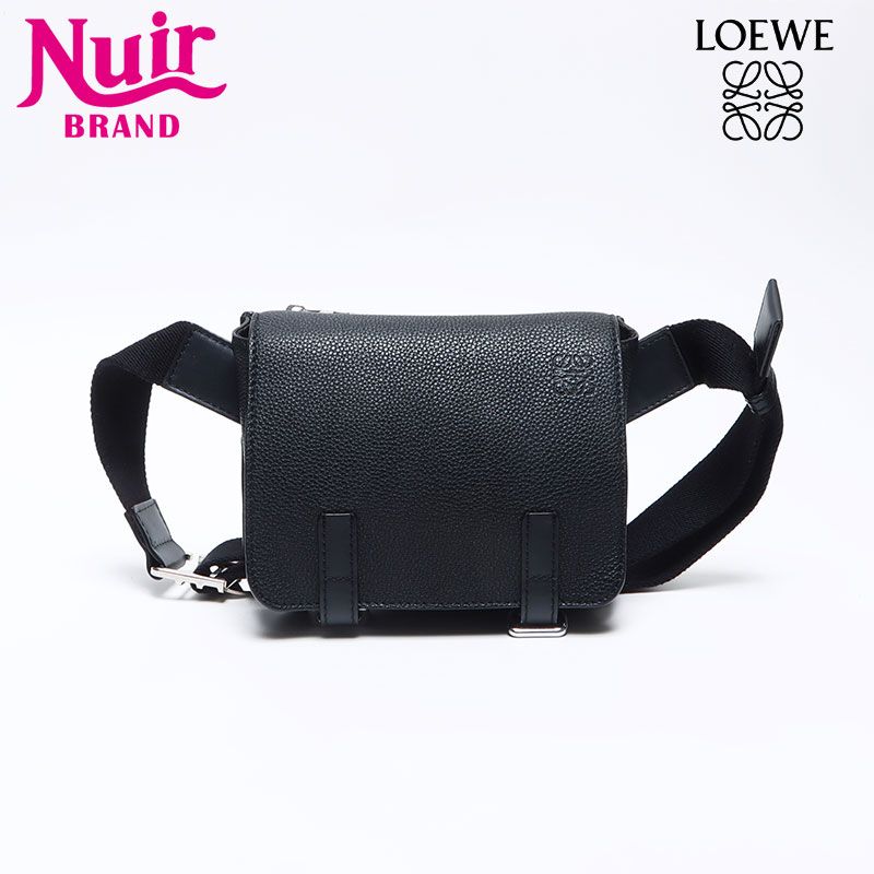 LOEWE ロエベ ウエストバッグ ミリタリー レザー ボディーバッグ
