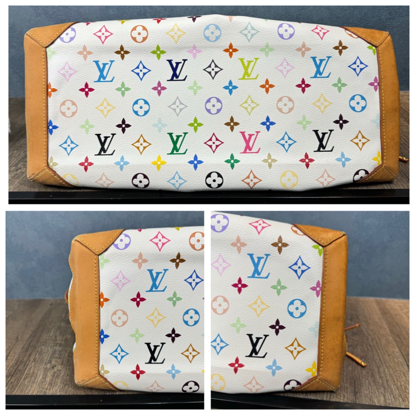 LOUIS VUITTON】 ルイ・ヴィトン ハイブランド ウルスラ ブロン モノグラム マルチカラー ハンドバッグ M40123 シリアル有 -  メルカリ