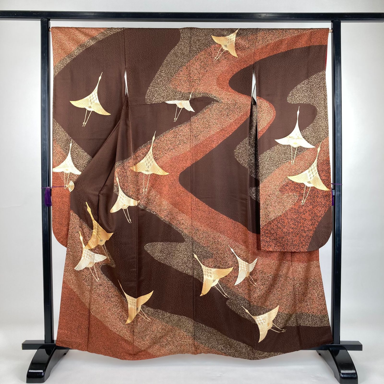 2025新柄 博多織の名門『森博多織謹製』正絹夏の紗織博多半巾帯 古典