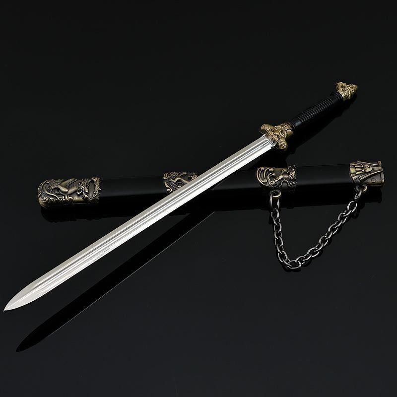 水滸伝 武将 英雄 好漢 武器 宋江 昆吾剣 全長 22cm / ミニチュア