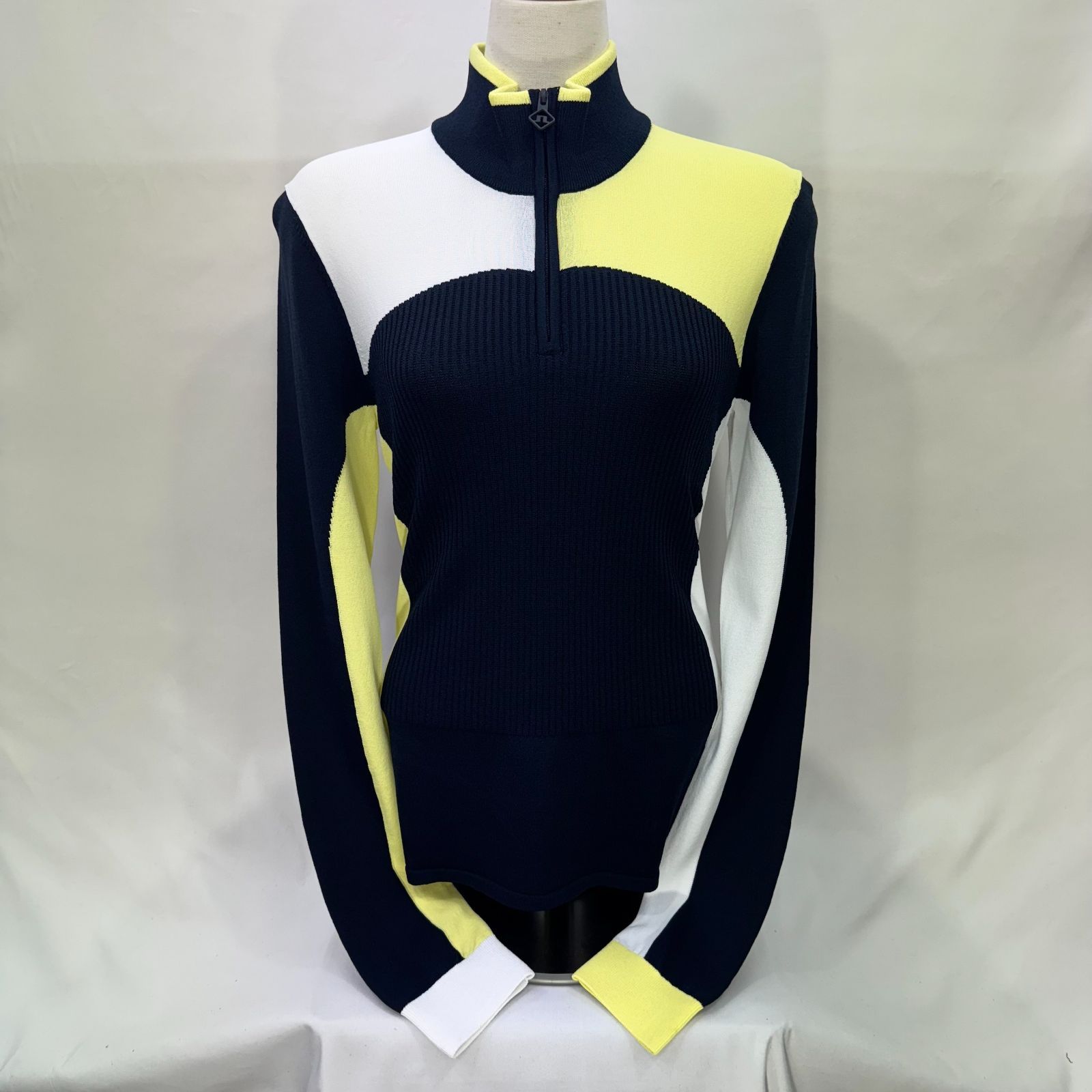 J.LINDEBERG J.リンドバーグ レディース ジップアップニット 40サイズ ミックスカラー