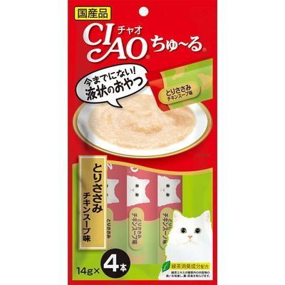 いなば CIAO ちゅーる とりささみ チキンスープ味 14g×4本入り 1ケース48袋