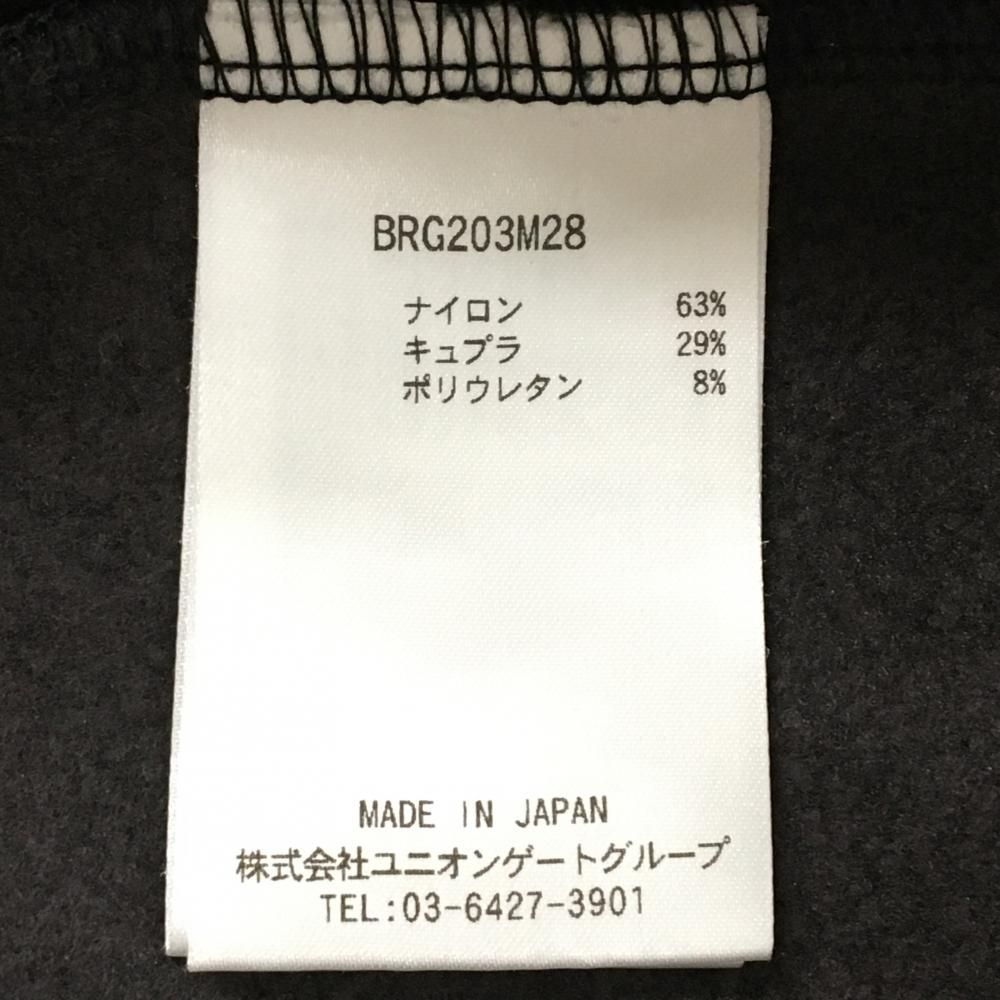 超 ブリーフィング 長袖ハイネックシャツ 黒×レッド 裏起毛 バックロゴ メンズ L ゴルフウェア BRIEFING LLC-HASEGAWATOSO_COM