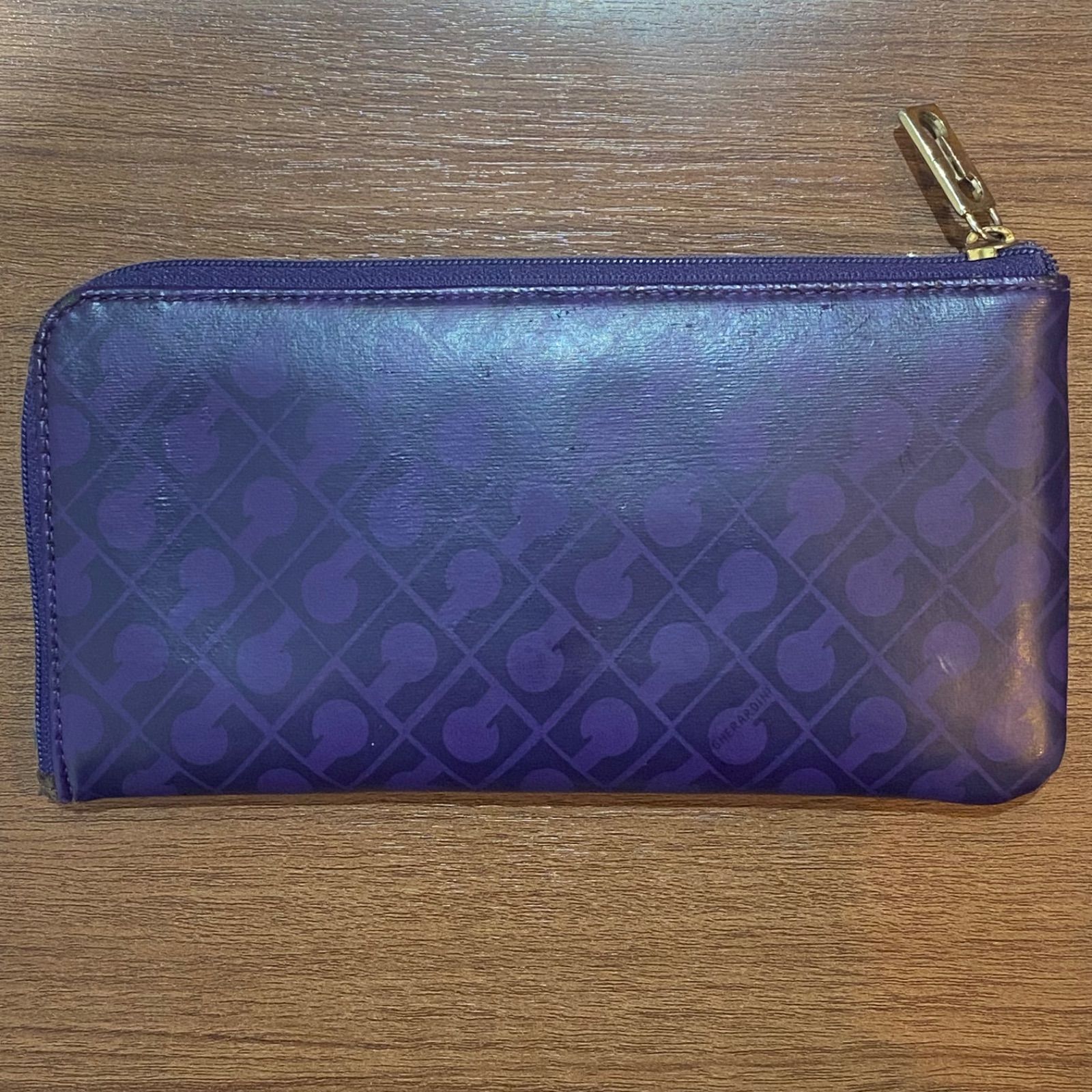 未使用級　GHERARDINI ゲラルディーニ　パープル　長財布 GHERARDINI ゲラルディーニ 長財布 レディース パープル - メルカリ