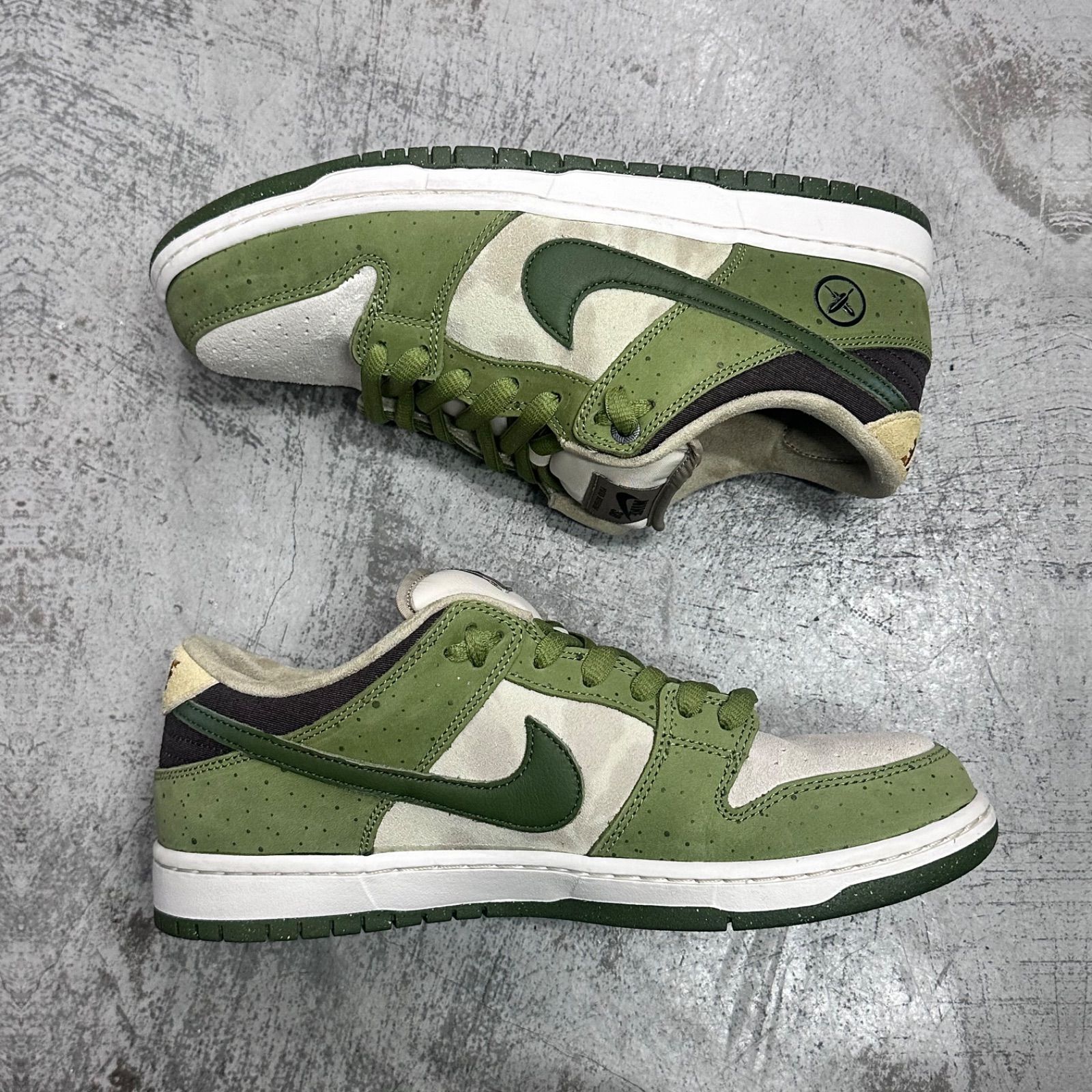 Nike SB 堀米Dunk Low グリーン/ベージュ　２７cm 堀米雄斗xナイキSBダンクロー“アスパラガス”の最新ビジュアル