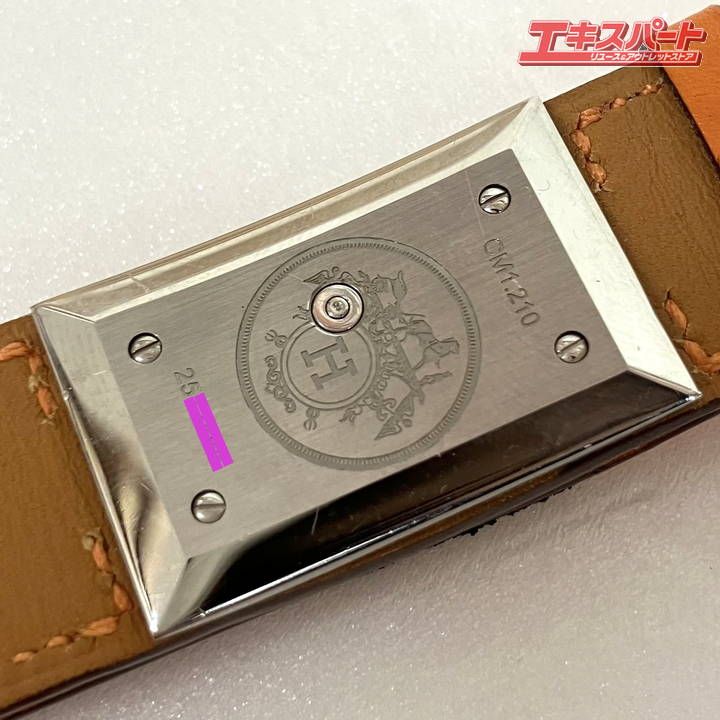 HERMES エルメス シェルシュミディ CM1.210 クォーツ/シルバー/白盤 