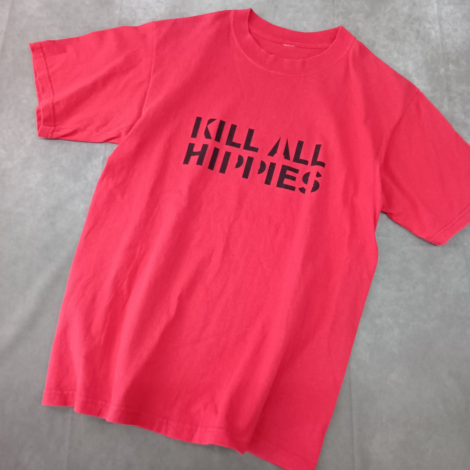 PRIMAL SCREAM Tシャツ KILL ALL HIPPIES レッド プライマル 