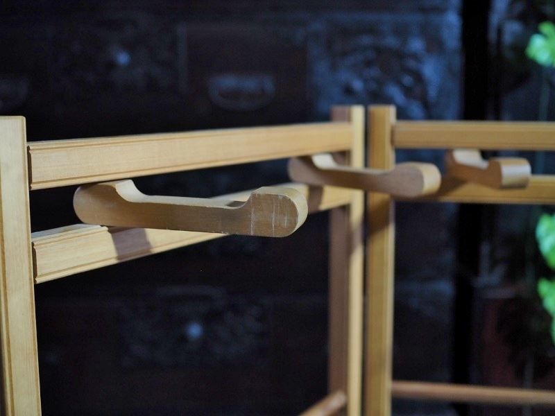 かわいい木製着物掛 折畳衣桁 古録展 品番K2303