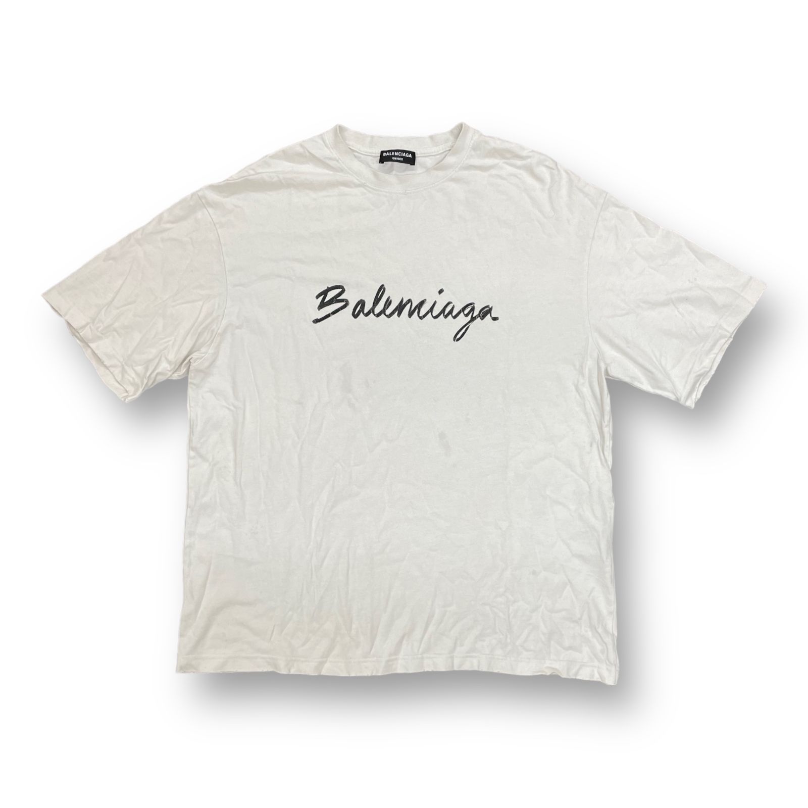 国内正規 BALENCIAGA プリント クルーネック Tシャツ バレンシアガ