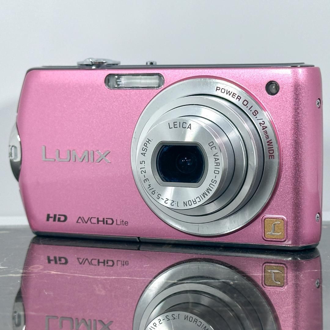 Panasonic LUMIX DMC-FX70 ピンク パナソニック ルミックス デジカメ デジタルカメラ コンパクトデジカメ コンデジ カメラ 動作品 明るいレンズ 広角24mm 光学5倍ズーム おしゃれカラー