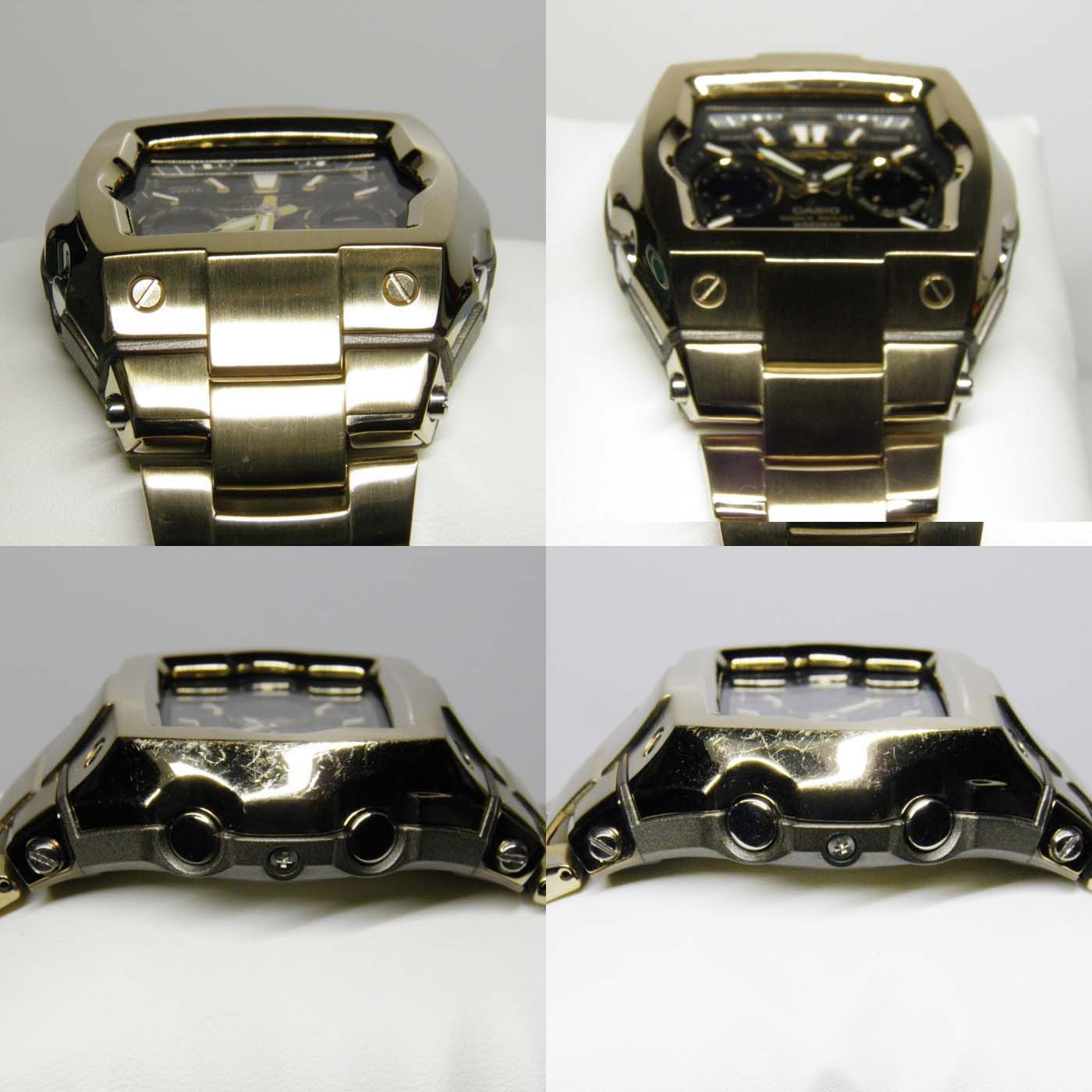 CASIO(カシオ)G-SHOCK(ジーショック)Gショック G-011BD-9AJF スクエアフェイス ゴールドIP メタルバンドモデル 【美中古】  - メルカリ