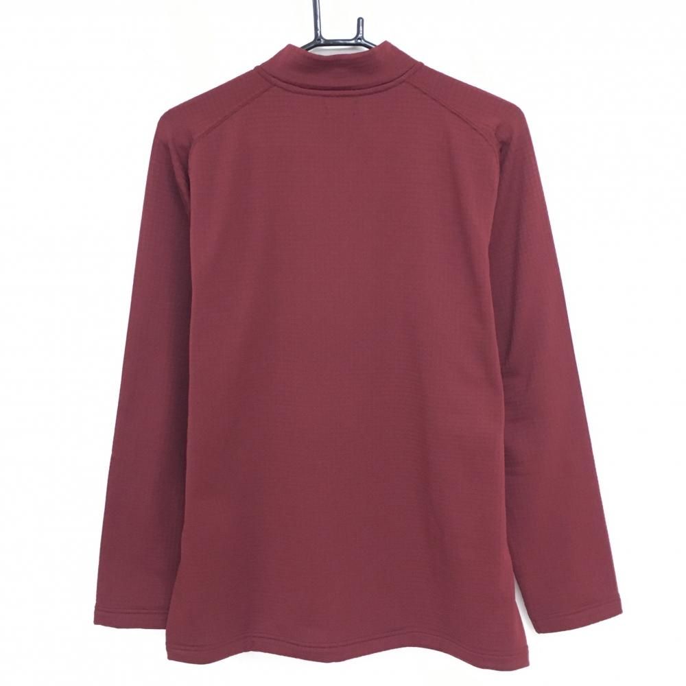 【新品】CPG 長袖ハイネックシャツ ボルドー 裏起毛 ハーフジップ メンズ 3(L) ゴルフウェア CPG 新品】CPG 長袖ハイネックシャツ ボルドー 裏起毛 ハーフジップ メンズ