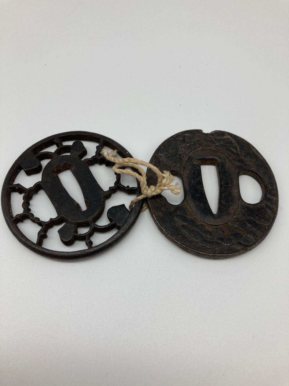 日本刀 鍔 刀鍔 骨董品 2個セット