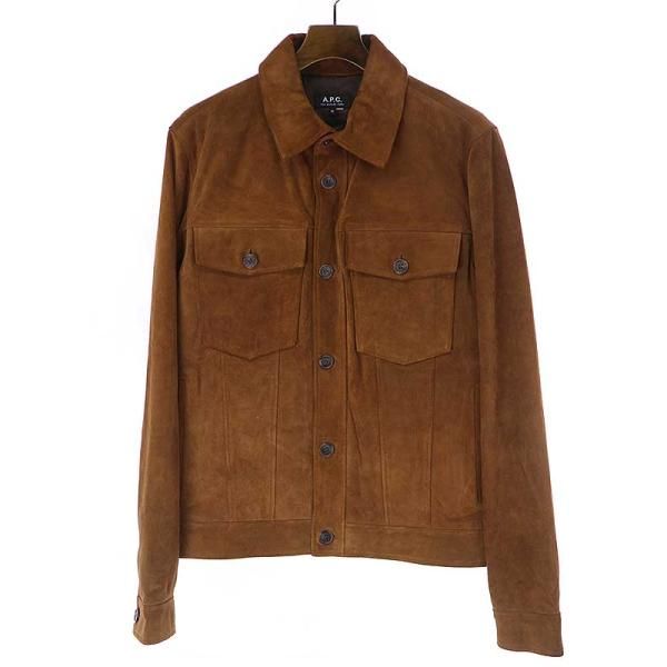 A.P.C. アーペーセー スウェードレザージャケット ブラウン A.P.C