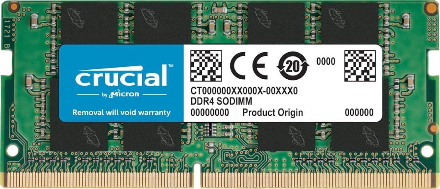 ノートPC向けメモリ DDR4 2666 MT/s(PC4-21300)CL19 8GB*1枚 Unbuffered DIMM 288pin Crucial(クルーシャル) 無期限 CT8G4SFRA266