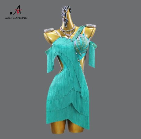 社交ダンスドレス レディース競技用 ラテン | ワルツ | タンゴ対応 舞台衣装 P-5