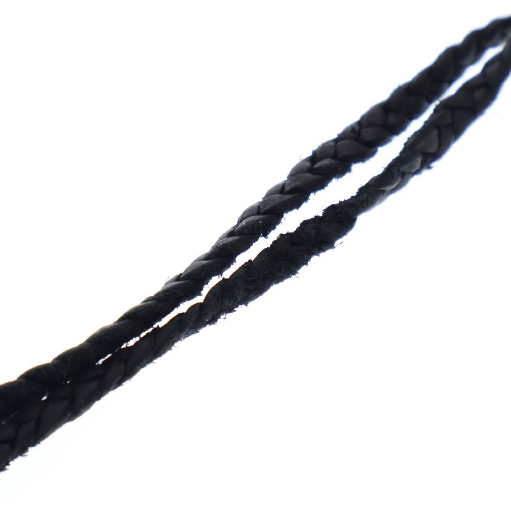 クロムハーツ LEATHER BRAID ボロチップレザーブレード ネックレス 