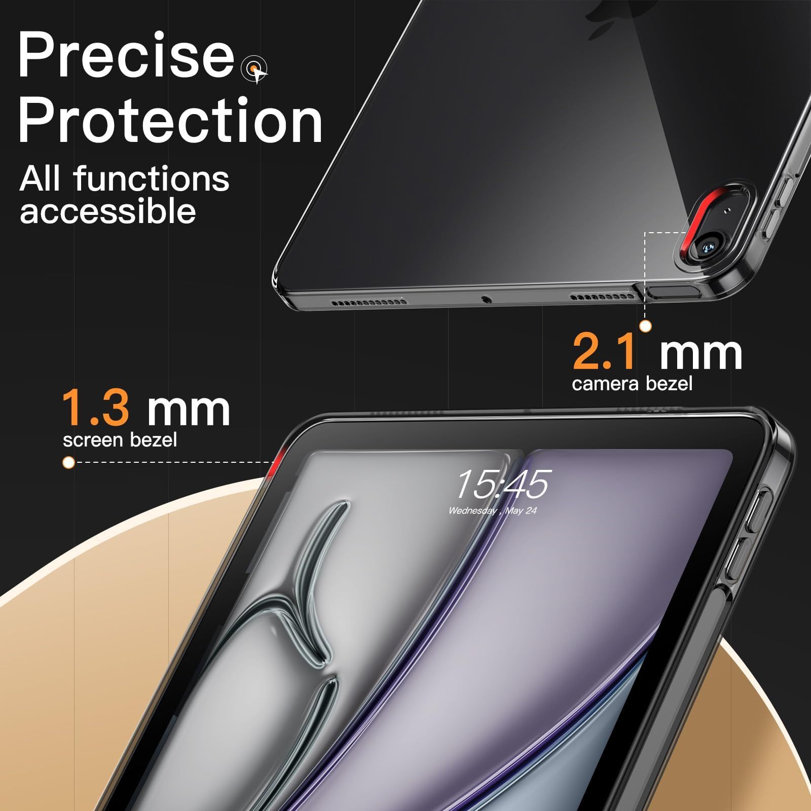 ケース 10 9インチ 2025 2020モデル 第5 4世代用 5 4 ソフトTPU Air 透明 スリム iPad 耐衝撃 M 3 2 タブレットカバー インチ Pencil 11 Pro iP