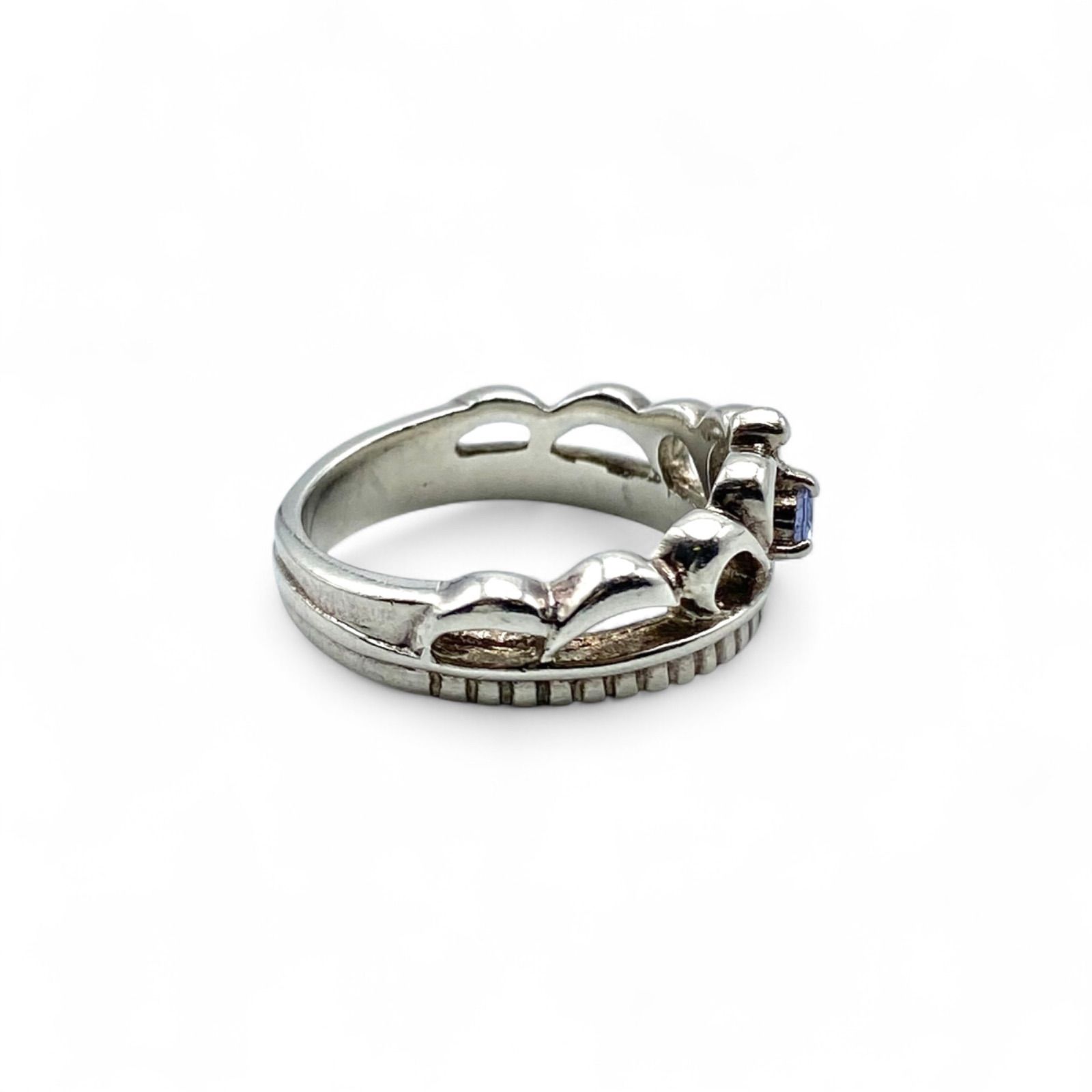 高貴な意匠】クラウン 王冠 Silver 925 刻印 00s Vintage Design Ring