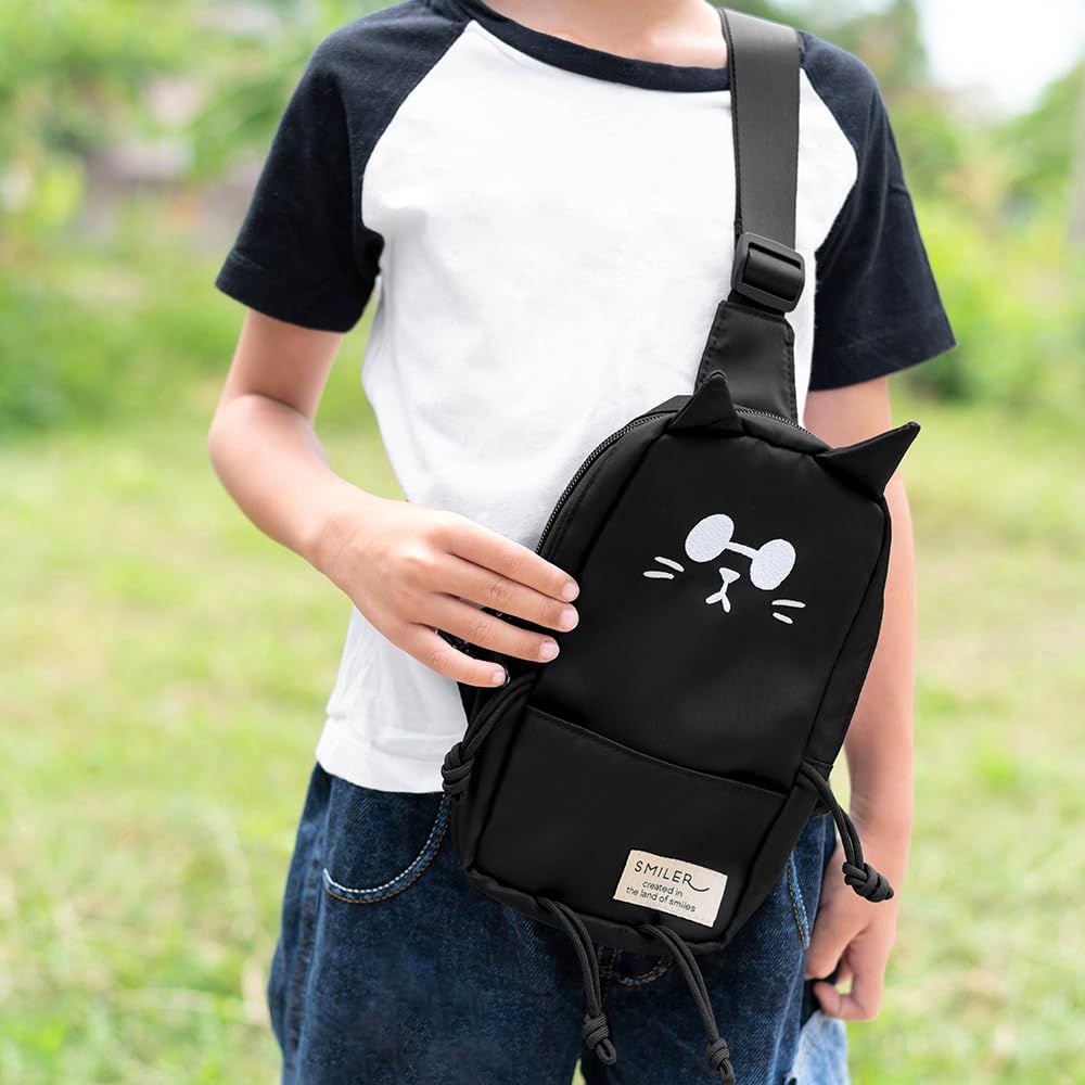 SMILER ボディバッグ CAT MINI BUDDY BAG ショルダーバッグ キッズ ワンショルダーバッグ 斜めがけバッグ 小さめ ミニ レディース メンズ 肩掛けバッグ 鞄 軽量