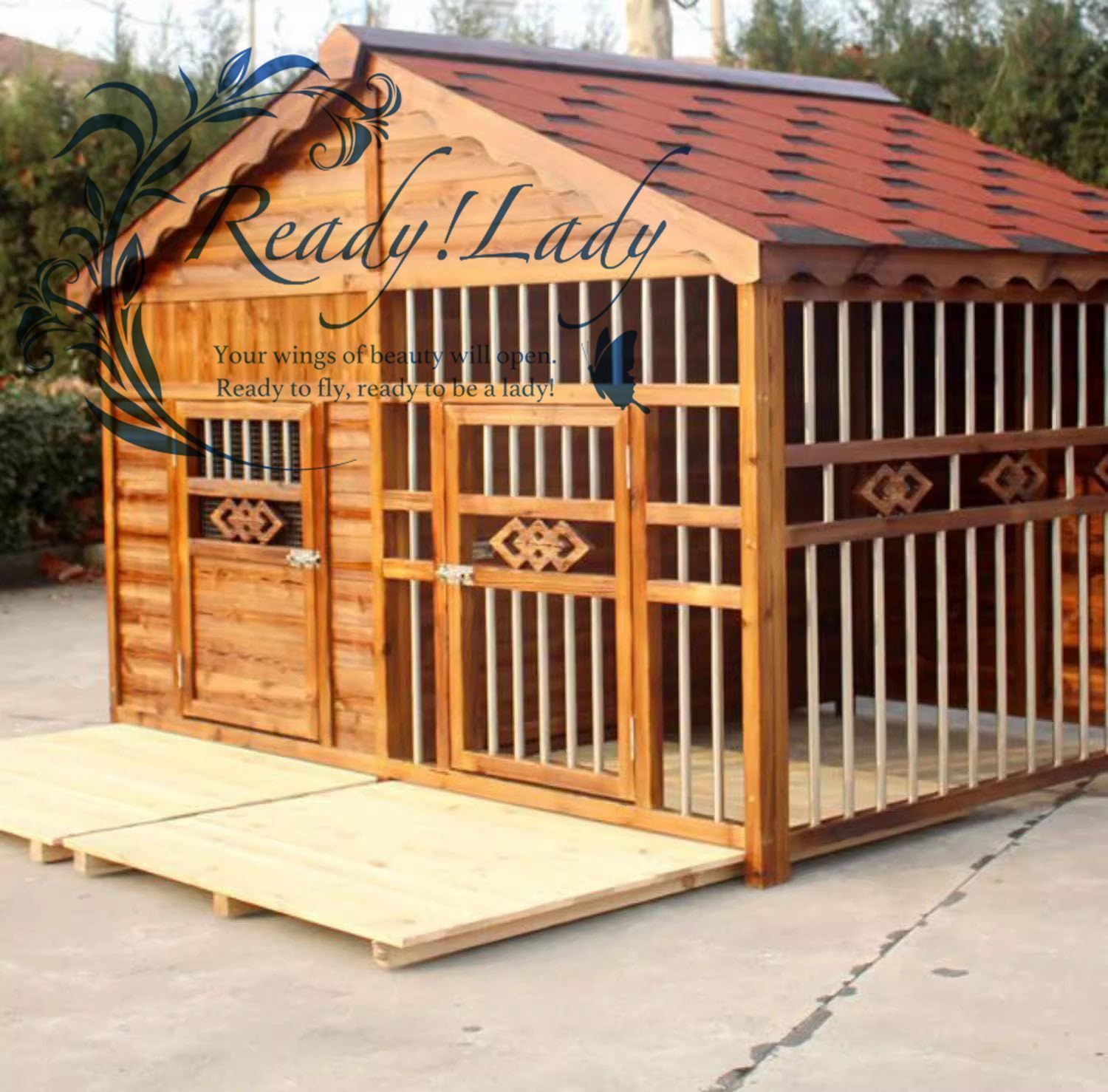 犬小屋 屋外用 大型犬 暖かい 犬小屋 屋外 犬 ハウス 犬小屋 屋外冬用犬小屋 中型犬および大型犬用 170*120*135CM