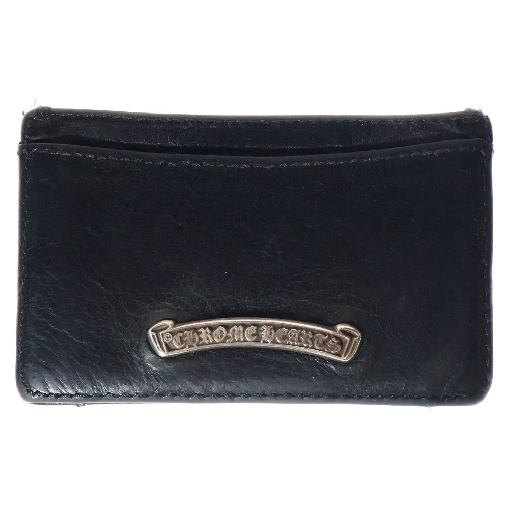 CHROME HEARTS クロムハーツ JOTTER ジョッター カードケース スクロール ラベルロゴ カードケース ブラック|シルバー