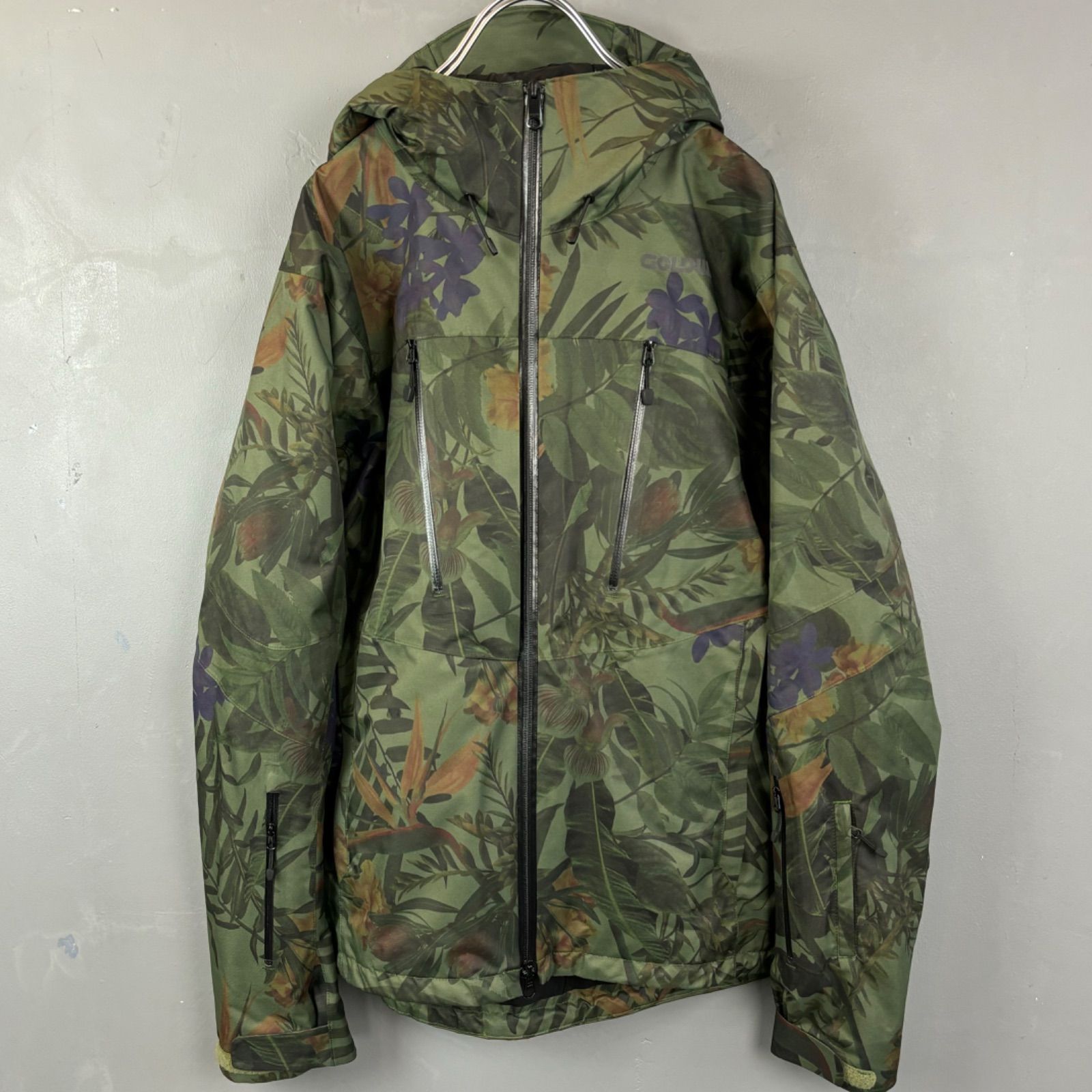 GOLDWIN スキーウェア　スノボ　ジャケット　カモフラ　総柄　迷彩　灰色　M GOLDWIN スキーウェア スノボ ジャケット カモフラ 総柄 迷彩 灰色 M