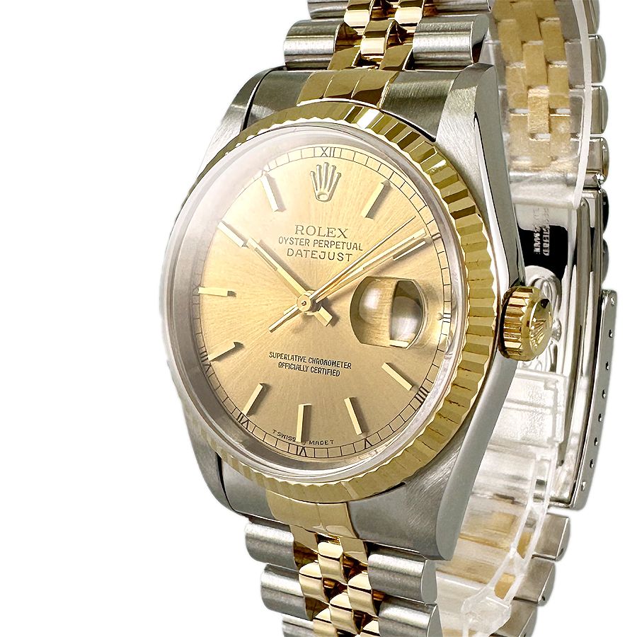 ロレックス ROLEX デイトジャスト 16233 SS YG 自動巻 メンズ 腕時計 