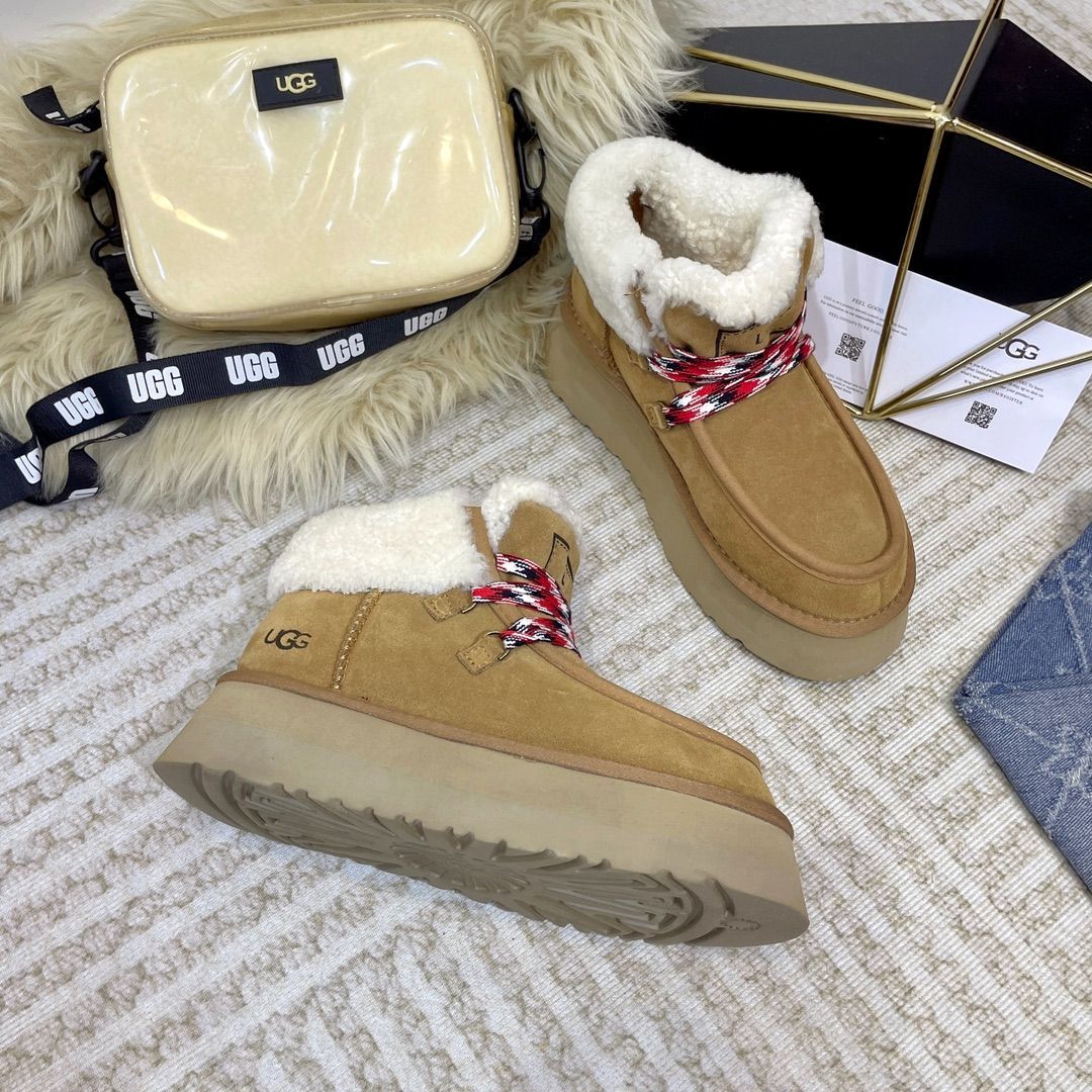 人気綺麗 UGG アグ レディース ブーツ 厚底 箱付 Chestnut - メルカリ