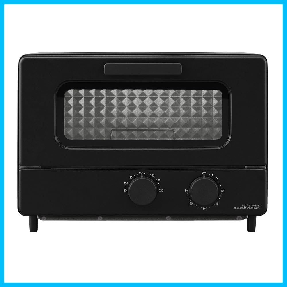 トレー付き EOT-401AZ-B 温度調節無段階 4枚焼き ブラック オーブン