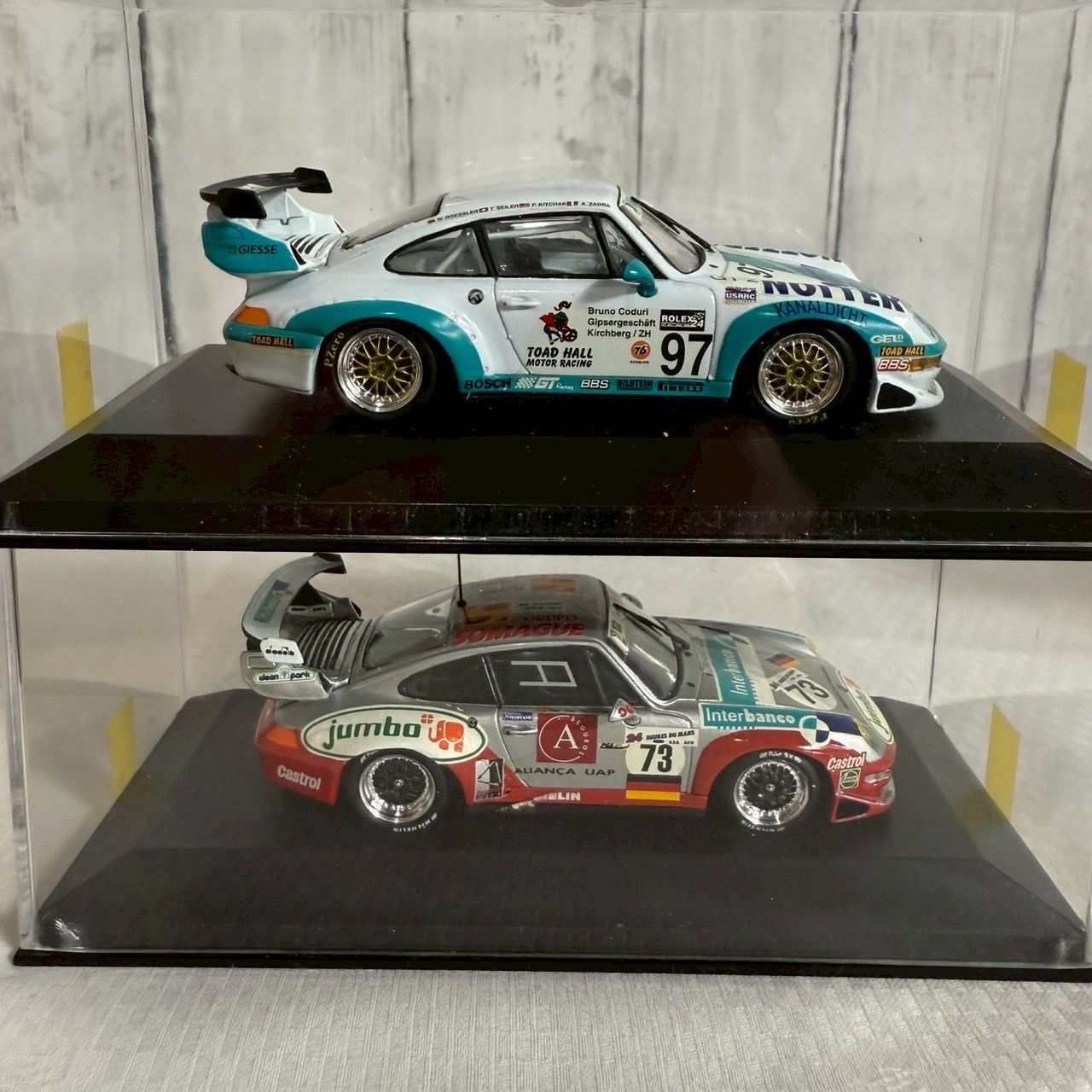 ミニチャンプス製　43/1 ポルシェカレラGT　2台セット 値下げ交渉歓迎 ミニチャンプス ポルシェ 911 GT2 Evo / カレラ